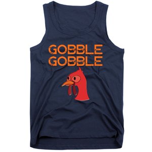 Gobble Gobble Gobble Thanksgiving Turkey Tank Top