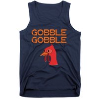 Gobble Gobble Gobble Thanksgiving Turkey Tank Top