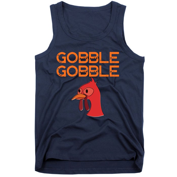 Gobble Gobble Gobble Thanksgiving Turkey Tank Top