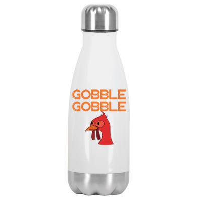 Gobble Gobble Gobble Thanksgiving Turkey Stainless Steel Insulated Water Bottle