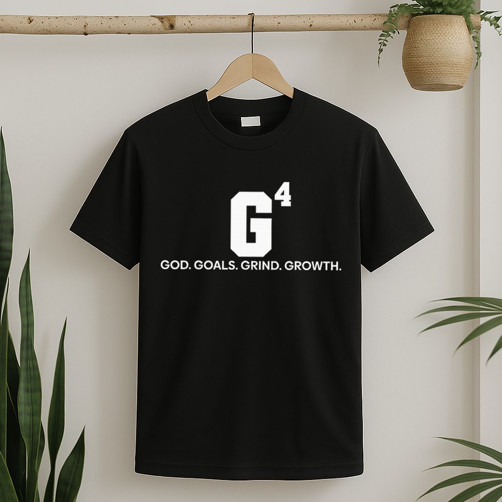 G4 God Goals Grind Growth Funny Christian T-Shirt