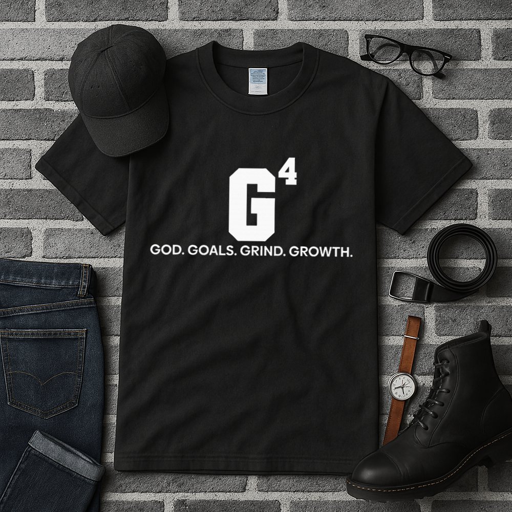 G4 God Goals Grind Growth Funny Christian Tall T-Shirt