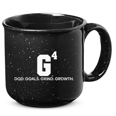 G4 God Goals Grind Growth Funny Christian 15oz Campfire Ceramic Mug
