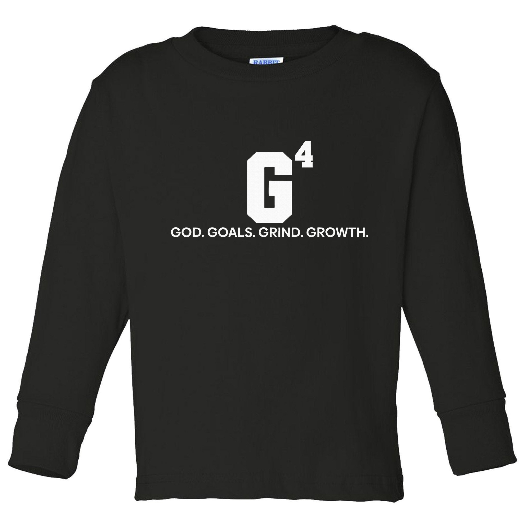 G4 God Goals Grind Growth Funny Christian Toddler Long Sleeve Shirt
