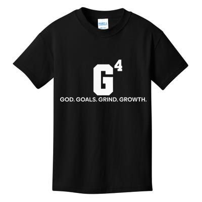 G4 God Goals Grind Growth Funny Christian Kids T-Shirt