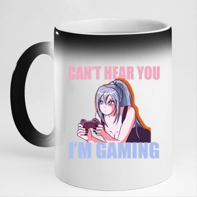 Gamer Girl Gaming I Cant Hear You Im Gaming Video Games 11oz Black Color Changing Mug