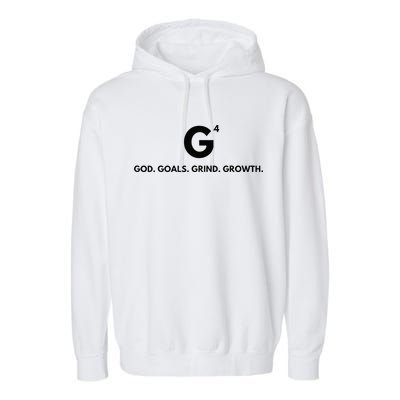 G4 God. Goals. Grind. Growth. Garment-Dyed Fleece Hoodie