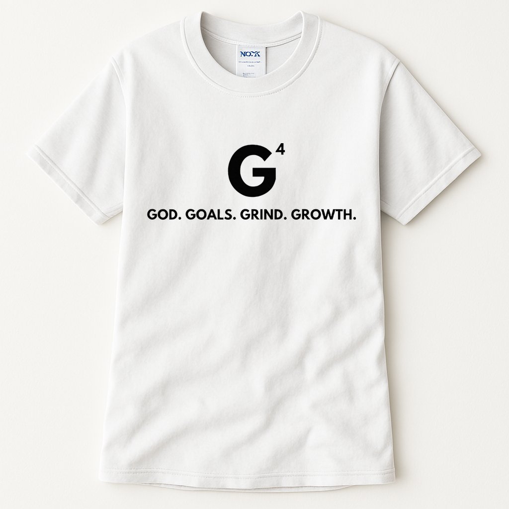 G4 God. Goals. Grind. Growth. Tall T-Shirt