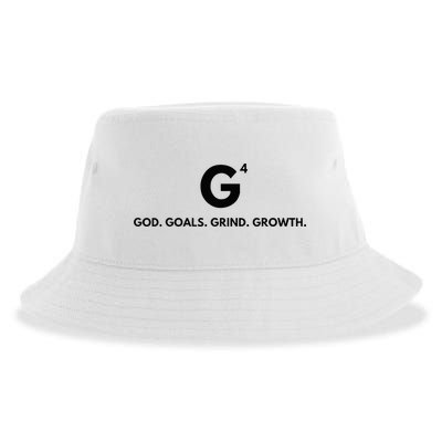G4 God. Goals. Grind. Growth. Sustainable Bucket Hat