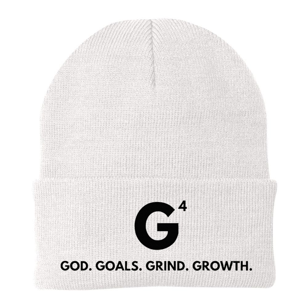 G4 God. Goals. Grind. Growth. Beanie