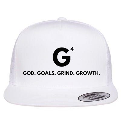 G4 God. Goals. Grind. Growth. Flat Bill Trucker Hat