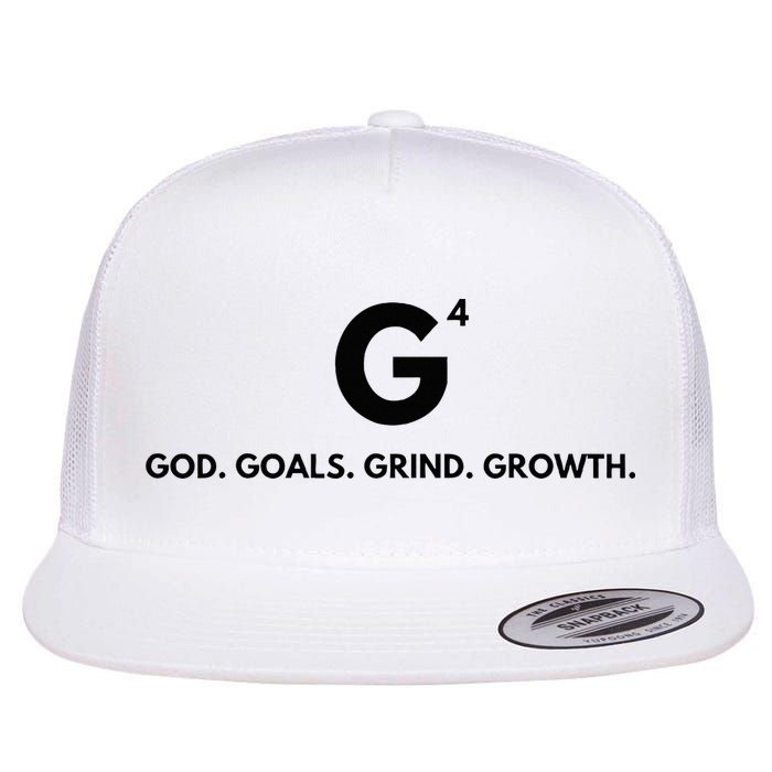 G4 God. Goals. Grind. Growth. Flat Bill Trucker Hat
