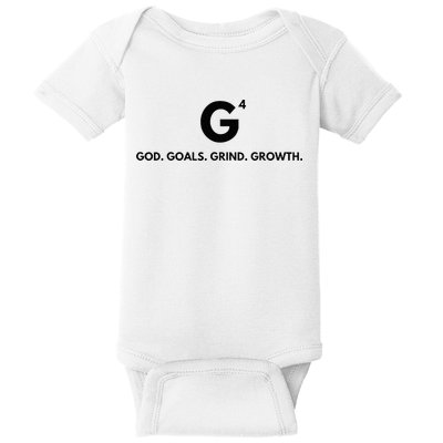 G4 God. Goals. Grind. Growth. Baby Bodysuit