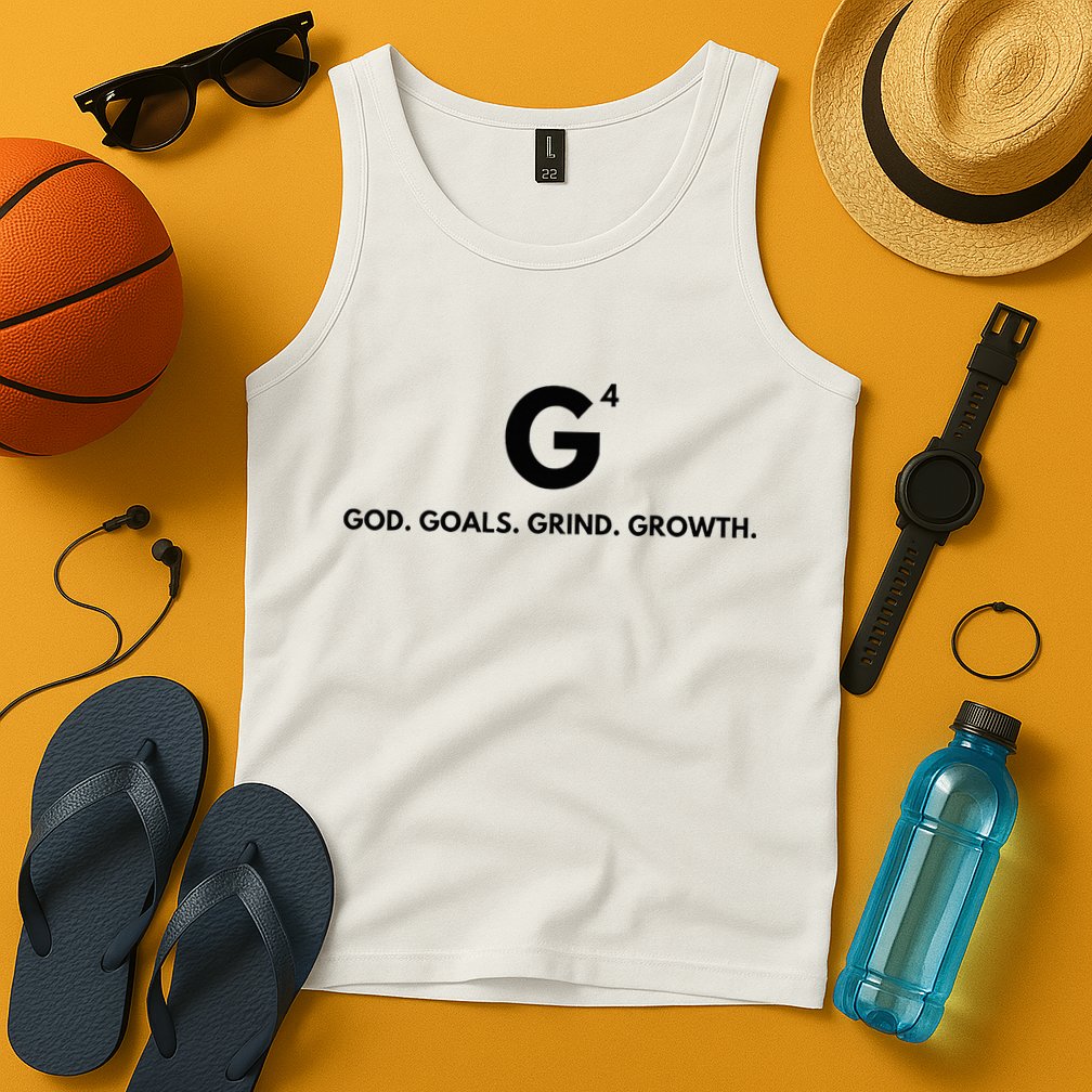 G4 God. Goals. Grind. Growth. Tank Top