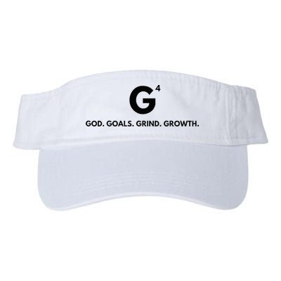 G4 God. Goals. Grind. Growth. Valucap Bio-Washed Visor