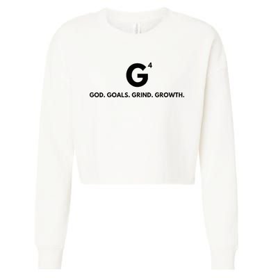 G4 God. Goals. Grind. Growth. Cropped Pullover Crew