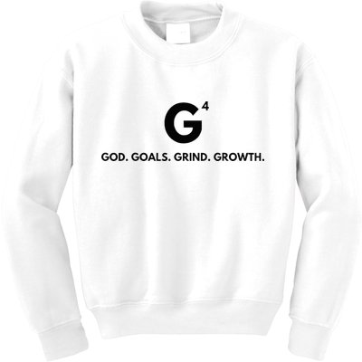 G4 God. Goals. Grind. Growth. Kids Sweatshirt