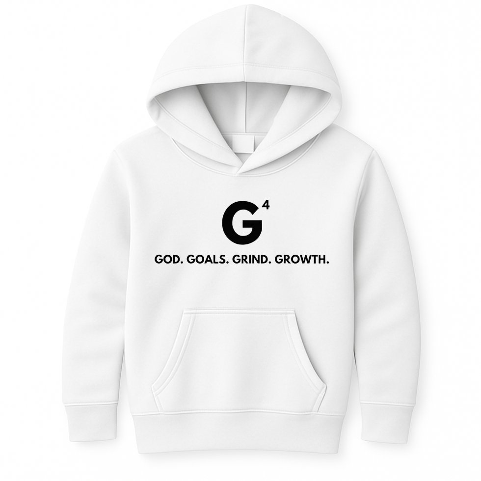 G4 God. Goals. Grind. Growth. Kids Hoodie