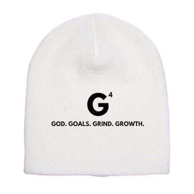 G4 God. Goals. Grind. Growth. Short Acrylic Beanie