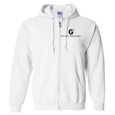 G4 God. Goals. Grind. Growth. Full Zip Hoodie