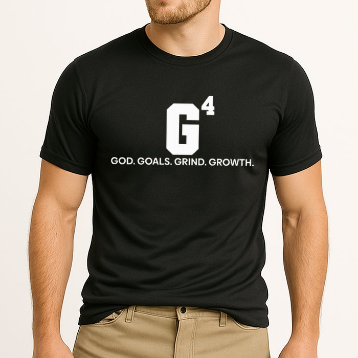 G4 God Goals Grind Growth Funny Christian Cooling Performance Crew T-Shirt