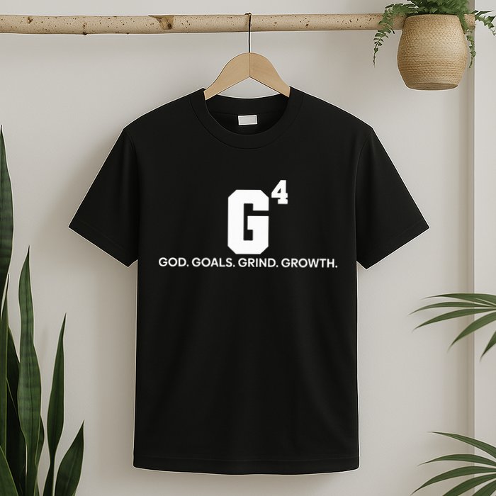 G4 God Goals Grind Growth Funny Christian T-Shirt