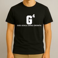 G4 God Goals Grind Growth Funny Christian T-Shirt