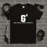 G4 God Goals Grind Growth Funny Christian T-Shirt