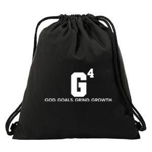 G4 God Goals Grind Growth Funny Christian Drawstring Bag