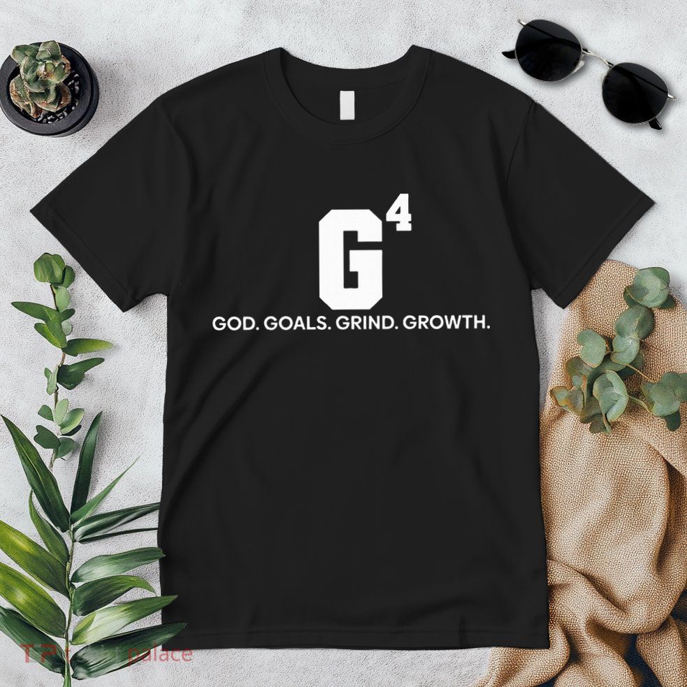 G4 God Goals Grind Growth Funny Christian Premium T-Shirt