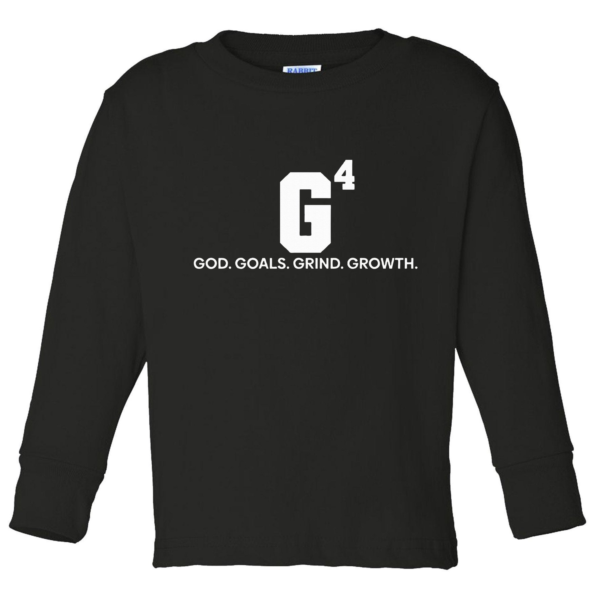 G4 God Goals Grind Growth Funny Christian Toddler Long Sleeve Shirt