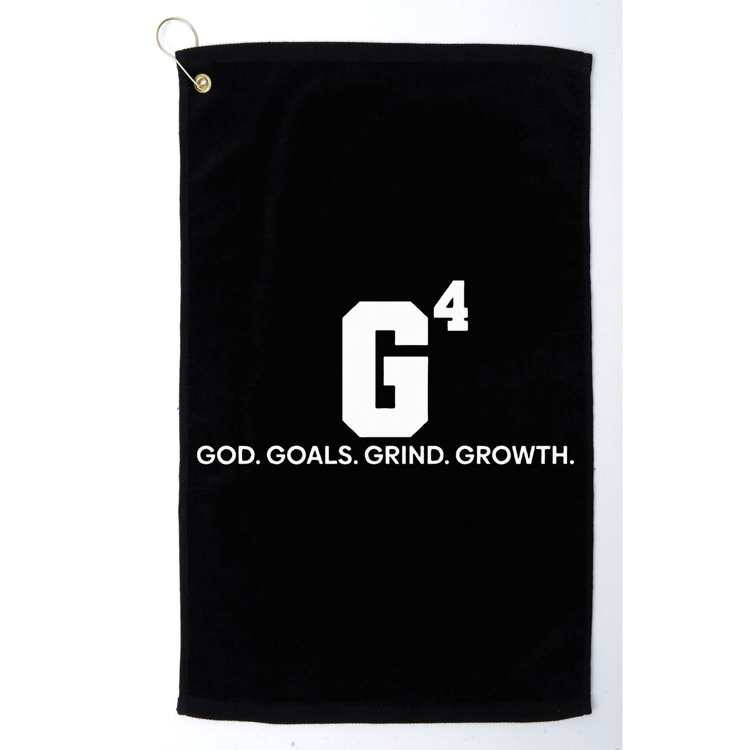 G4 God Goals Grind Growth Funny Christian Golf Towel