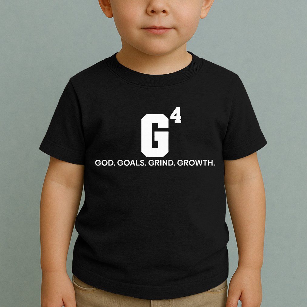 G4 God Goals Grind Growth Funny Christian Toddler T-Shirt