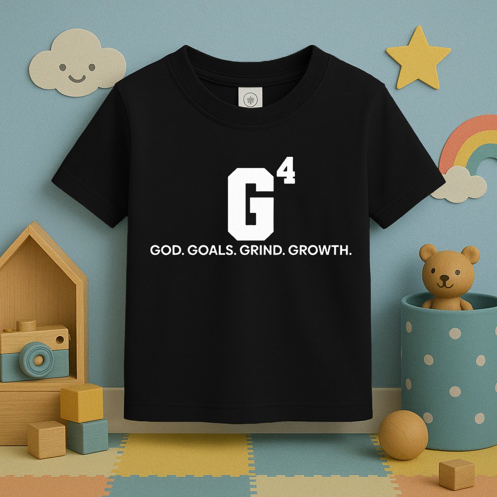 G4 God Goals Grind Growth Funny Christian Toddler T-Shirt