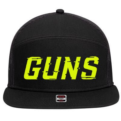 Guns Glitch 7 Panel Mesh Trucker Snapback Hat