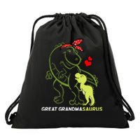 Great Grandmasaurus Great Grandma Dinosaur Baby Drawstring Bag