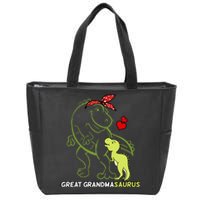 Great Grandmasaurus Great Grandma Dinosaur Baby Zip Tote Bag