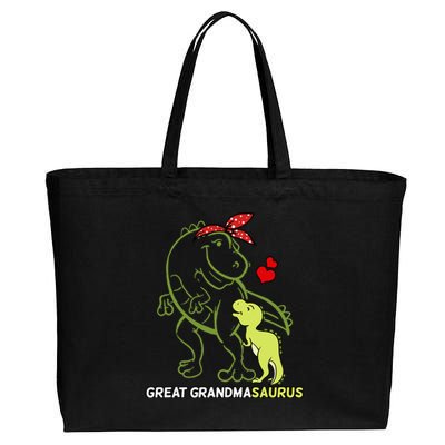 Great Grandmasaurus Great Grandma Dinosaur Baby Cotton Canvas Jumbo Tote