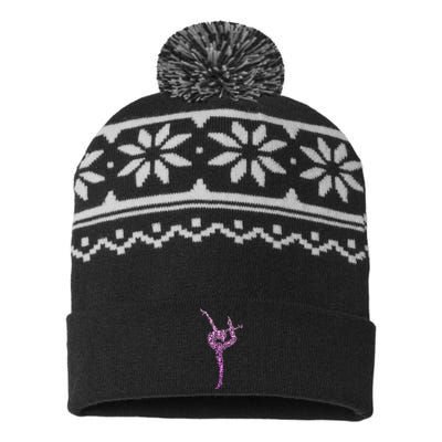 Gymnastics Gymnast USA-Made Snowflake Beanie