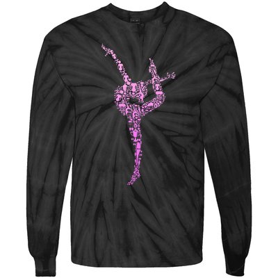 Gymnastics Gymnast Tie-Dye Long Sleeve Shirt