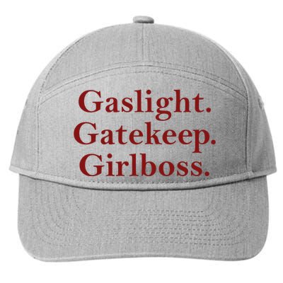 Gaslight Gatekeep Girlboss 7-Panel Snapback Hat