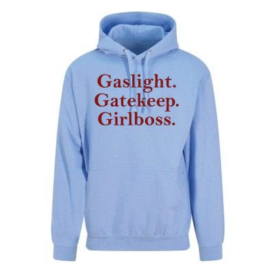 Gaslight Gatekeep Girlboss Unisex Surf Hoodie