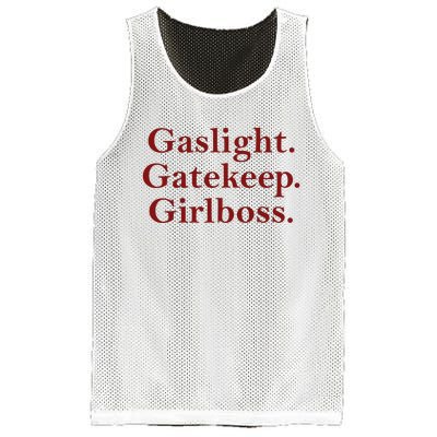 Gaslight Gatekeep Girlboss Mesh Reversible Basketball Jersey Tank