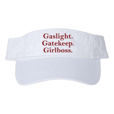 Gaslight Gatekeep Girlboss Valucap Bio-Washed Visor