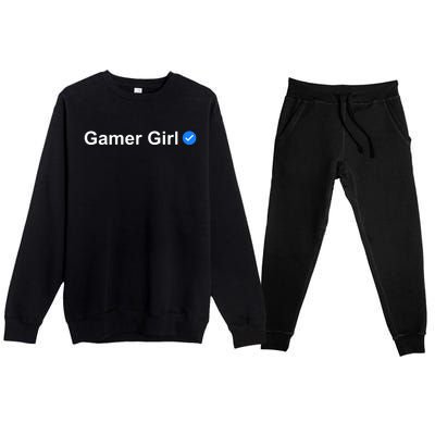 Gamer Girl Premium Crewneck Sweatsuit Set