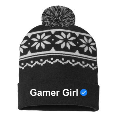 Gamer Girl USA-Made Snowflake Beanie