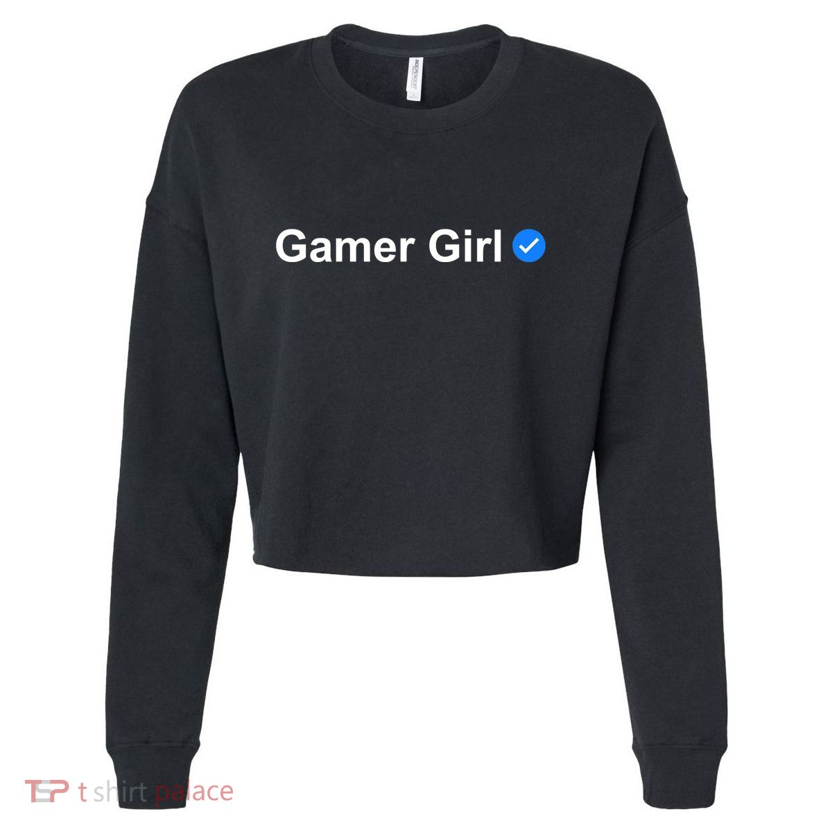 Gamer Girl Cropped Pullover Crew