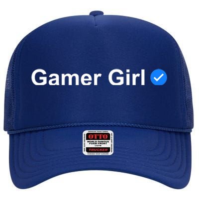 Gamer Girl High Crown Mesh Back Trucker Hat