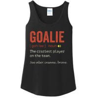 Goalie Gear Goalkeeper Definition Funny Soccer Hockey Ladies Essential Tank