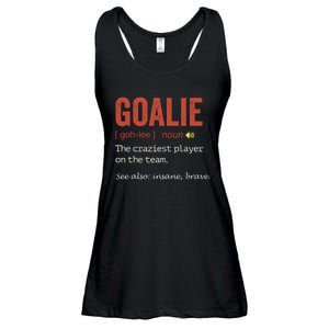 Goalie Gear Goalkeeper Definition Funny Soccer Hockey Ladies Essential Flowy Tank